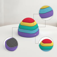 Balance Stepping Stones Stackable Sensory Stepping Stones Balance Stone Lightweight Neutral for Children, Playroom, Daycare