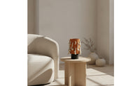 Vase with Rope Home Decor Cylindrical Vase Matte Flower Arrangement Container for Entryway
