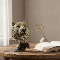 Creature Bust Figurine Carved Abstract Bust Sculpture Hand Finished Tabletop Ornament for Homeowners, Bookshelf