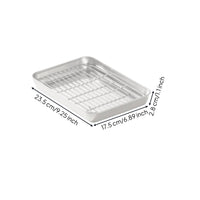 Drain Rack Tray Rectangular Kitchenware Rust Resistant