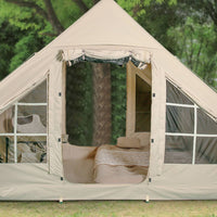 Spacious Inflatable Camping Tent Family Inflatable Cabin Tent Sunshade Shelter Long-Lasting for Campers