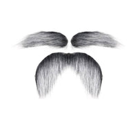 3 Pieces Synthetic Beard and Eyebrow Set Soft and Full Fake Beard with Eyebrows Comfortable Fake Mustache with Eyebrows Easy to Apply for Christmas