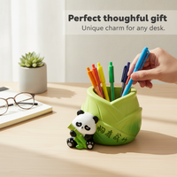 Lucky Cat Multifunctional Phone Holder Pen Holder Desktop Ornament for Teachers