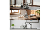 Carved-Style Buddha on Elephant Figurine Compact Buddha Statue with Elephant Peaceful Zen Tabletop Figurine Serene for Buddhists