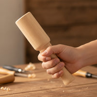 Beech Wood Mallet Balanced Wood Mallet with Tapered Handle Tool for Leathercrafters