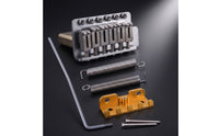 Guitar Bridge with Tremolo Arm Chrome Tremolo Bridge with Block Adjustable for Guitarists