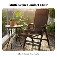 Multi-Position Lounger Adjustable Backrest Reclining Armchair for Home, Seniors