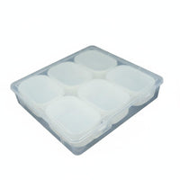 Clear Multi-Grid Storage Case Transparent Design Multi-Grid Storage Box Portable