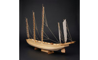 1/80 Wooden Sailing Ship Building Kit Historical Wooden Boat Building Kit Tabletop Sand Ship Model for Classroom