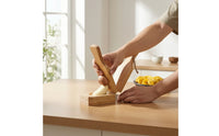 Hand-Operated Wooden Banana Press Compact Banana Press with Lever Convenient Tostonera Portable for Home Cooks