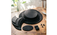 Easy to Install Drum Quiet Practice Kit Thick Foam Quiet Drum Pad Kit Stable Placement Cymbal Muffler Pads Compatible with Acoustic and Electronic Drums for Studio
