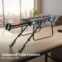 Easy Installation Quick Release Bike Rack High Load Capacity Rear Bike Rack Heavy Duty for Touring Cyclists, Commuters, Commuting