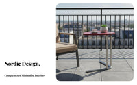Nordic design Height-Adjustable C-Table Minimalist Household Furniture Space-Saving Design Multi-Functional for Apartment Dwellers, Remote Workers, Living Room, by the Sofa, Balcony, Small Spaces