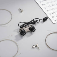 Twin Knob Violin Pickup Tone Control Electro Acoustic Violin Pickup Sound Amplification String Instrument Gear for Live Performance, Practice