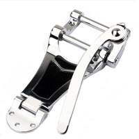 Guitar Bridge with Tremolo Arm Chrome Guitar Tremolo System with Modulation Bar Smooth for Guitarists