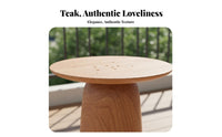 Small Round Accent Table Waterresistant Round Tripod Table Sun-Resistant Weather Resistant for Patio Owners, Decor Lovers