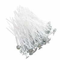 100 Pieces Low Smoke Pre-Waxed Candle Wicks Easy to Light DIY Candle Wick Kit for Workshops