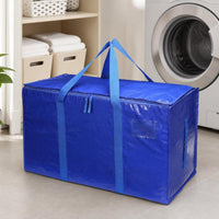 Relocation Bag Featuring a Label Pocket Zippered Relocation Bag with Zipper Heavy Duty Tote with Handles for Homeowners