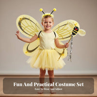 3 Pieces Bee Costume Appendages Costume Stage Performance Prop Bee Costume Outfit Dress-Up Fun Costume Appendages Set for Kids, School Events