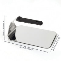 Meat Press with Silicone Handle Rectangular Burger Press Flat for Grill Masters