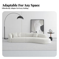 Semicircular Sofa Italian influenced Couch Curved Home Styling Furnishing for Interior Designers, Business Owners, Living Room, spa, Reception Area