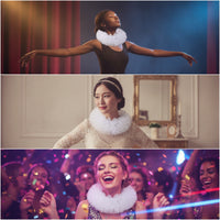 Tulle Voluminous Ruffled Layered Neckwear for Stage Performances