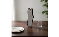 Geometric Vase Modern Metal Vase Abstract Ornament Decorative Geometric Sculpture Minimalist for Living Room, Entryway