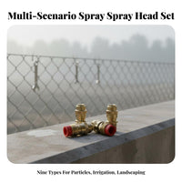 Misting Spray Nozzle Dust Suppression Fine-Droplet Nozzle Fine Mist Fine-Droplet Spray Head for Farmers, Landscapers, Greenhouses, Industrial Areas