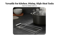 Stainless Steel Bowl Clamp Non-Non-Attracting Anti-Scald Bowl Clamp Hot Plate Grabber Gripper S Thickened Wire Stainless Steel