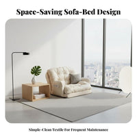 Multi-Purpose Adjustable Convertible Futon Space-Saving Design Adjustable Floor Lounger Foldable Sofa Bed Extra Soft Cushioning for Students, Apartment Dwellers, Young Adults, Small Apartments, Bedroom, Dorm Room
