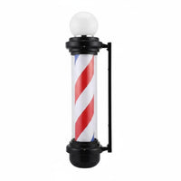 Waterproof Rotating Barber Pole Light Weatherproof LED Barber Pole Light High Brightness Illuminated Sign Energy Saving for Barbers, Hair Stylists, Outdoor, Storefront