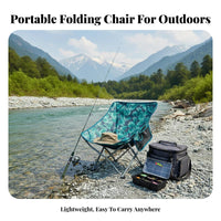 Foldable Folding Moon Chair Sturdy 600D Oxford Material Ultralight Outdoor Chair Quick Setup Portable Fishing Stool Heavy Duty for Children, Campers, Camping, Picnic, Picnics, Travel