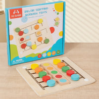 Color Sorting Puzzle Board Fine Motor Color Sorting Board Matching Game Smooth Edges Learning Toy Safe for Toddlers, Homeschool