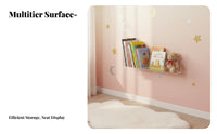 ClearShelf Shelf Press-on Installation Clear Levitating Shelf Transparent Design Book Shelf for Children, Collectors, Playroom, Nursery