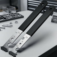 2 Pieces Serrated Paving Pry Tool Flat Paver Removal Tool Handheld Paver Puller Slim Profile for Landscapers, Contractors, Gardeners