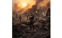 1:72 Scale Figure Pre-Painted Combatant Figure Non-Assembly Miniature for Display