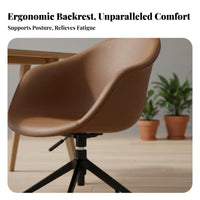 Minimalist Look rotating Rolling Chair Modern and type Rolling Task Chair Padded Seat Office Furniture Ergonomic Design for Students, Adults, Women, Study Room, Bedroom