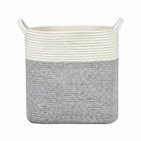 Linen Basket with Handles Blanket Basket Decorative Home Organization for Bedroom