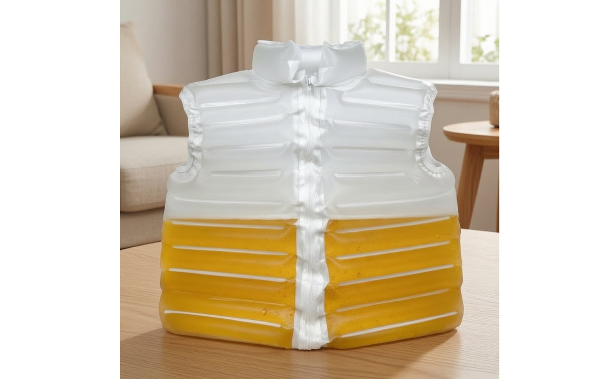 Transparent Beer-Filled Jacket for Pools
