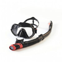 Adjustable Snorkel Mask Set Soft Snorkeling Mask with Dry Snorkel Clear Lens Gear Lightweight for Adults, Swimmers