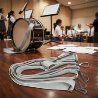 Double Shoulder Drum Strap Metal Hooks Drum Shoulder Harness Light Gray