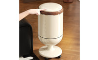 No-Bend Design High-Foot Trash Can Large Capacity Wheeled Pedestal Waste Bin With Wheels Rolling Garbage Tote Odor-Sealing Lid for Living Room, Kitchen, Office
