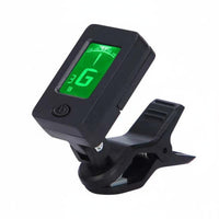 Multi-Mode Chromatic Instrument Tuner 360° Rotatable Guitar Headstock Tuner Backlit LCD Screen Tuning Device Compact Design for Musicians, Beginners, Practice, Stage Performance