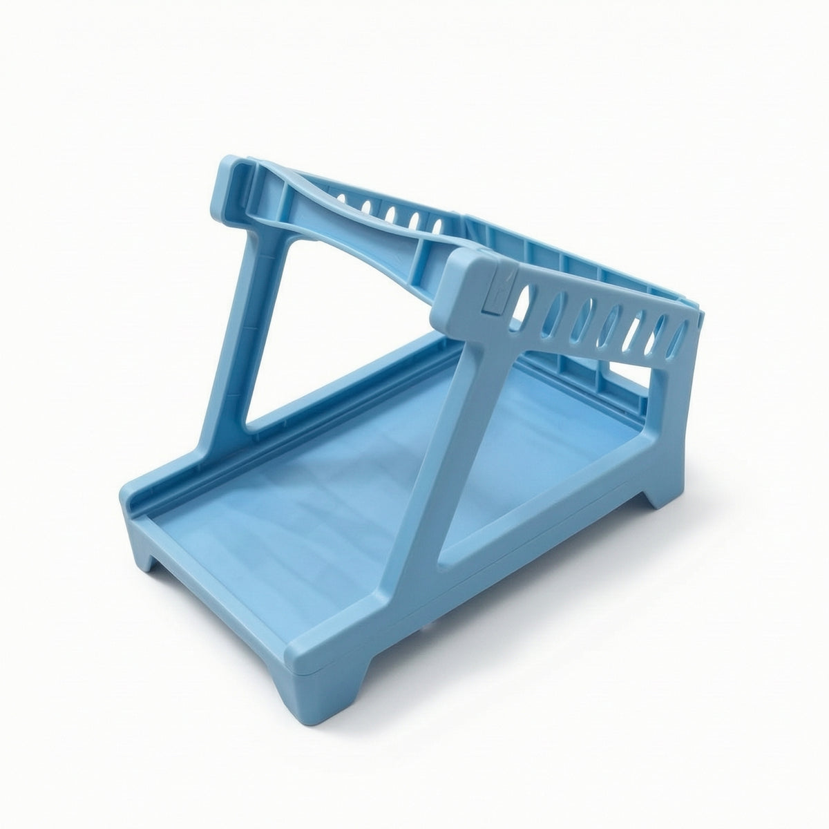 Angled Thermal Printer Stand Elevated Waybill Box Holder Space Efficient Plastic Stand with Sloped Platform Anti-Slip for Shipping Stations