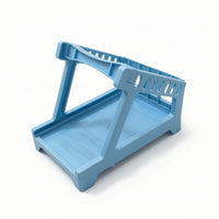 Angled Thermal Printer Stand Elevated Waybill Box Holder Space Efficient Plastic Stand with Sloped Platform Anti-Slip for Shipping Stations