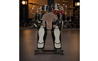 twoFoot Double Bass Drum Pedal Professional Double Pedal with Linking Shaft Sturdy Responsive for Drummers, Rehearsal Areas