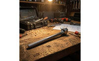 Knurled Ratchet Wrench Long Handle Ratchet with Square Drive Compact Tool Tight Reach for Mechanics, DIYers, Workshop