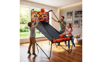 Two-Player Electronic Basketball Arcade Game Indoor Use Play Equipment Sturdy Steel Frame for Adults