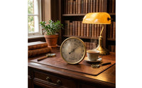Metal Frame Analog Hygrometer Pointer Display Round Hygrometer Decorative Hub Humidity Meter Easy Mount