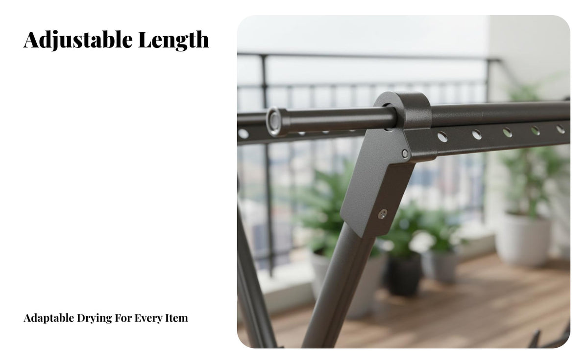Foldable X-Shaped Frame Clothes Rack Indoor & Outsidedoor Use Foldable Accordion Storage Areasaving Garment Airer for Families, Balcony, Indoors